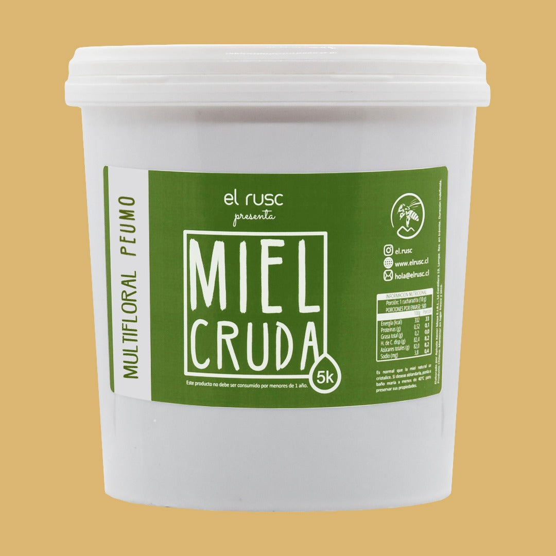 Miel multifloral 5 kilos - origen Peumo