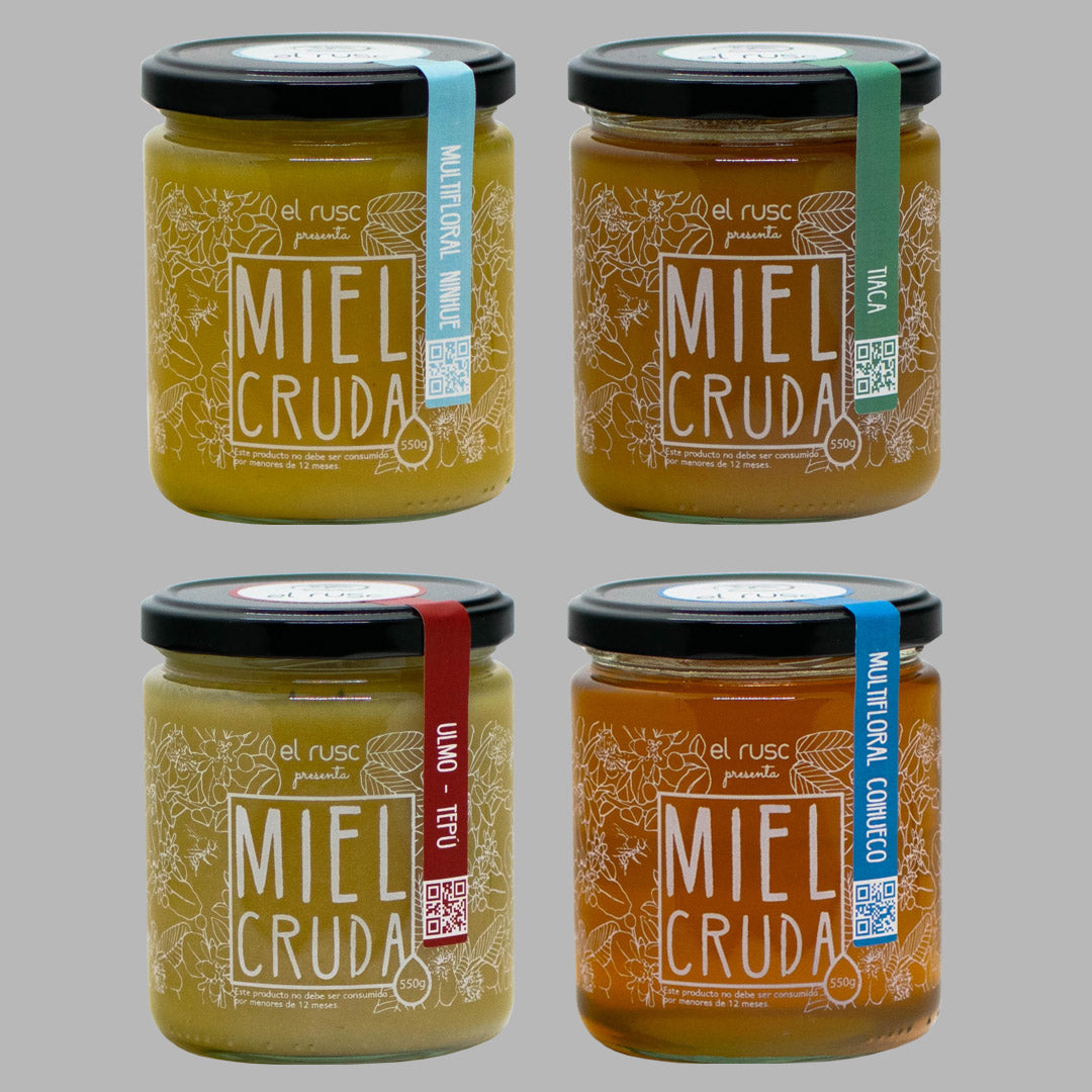 PACK 550g x4 -  Mieles claras 550g